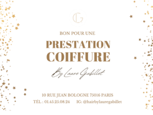 Carte cadeau Laure Gabillet prestation coiffure